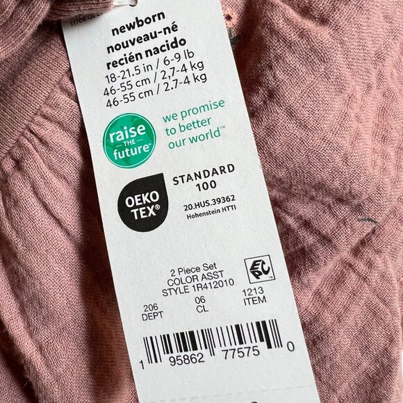 Carter's Mauve Floral Dress Bloomer Set - Picture 11 of 12